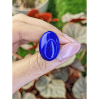15.91 Ct. Cabochon Lapis from Afghanistan Life Style