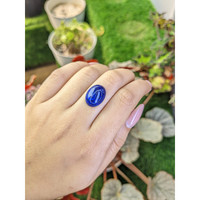 10.64 Ct. Cabochon Lapis from Afghanistan Life Style