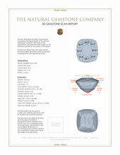 2.46 Ct. Spinel from Burma (Myanmar) 3 D Scan Report