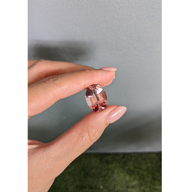 13.65 Ct. Purplish Pink Morganite from Brazil
