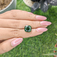 6.96 Ct. Bluish Green Apatite from Madagascar Life Style
