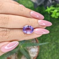 4.56 Ct. Purple Amethyst from Ceylon (Sri Lanka) Life Style