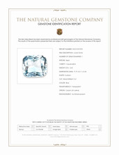 2.63 Ct. Blue Aquamarine from Ceylon (Sri Lanka) Scan Report