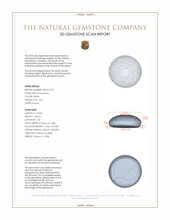 4.50 Ct. White Cabochon Moonstone from Ceylon (Sri Lanka) 3 D Scan Report