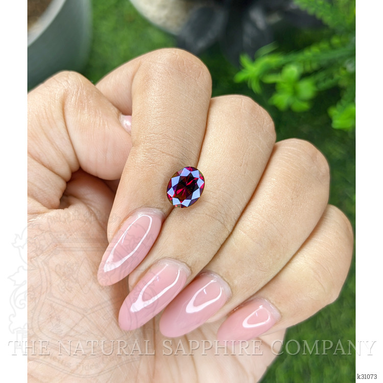 1.96 Ct. Purplish Red Spinel from Ceylon (Sri Lanka)
