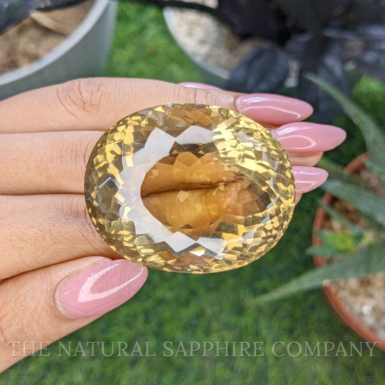 201.37 Ct. Yellow Citrine from Ceylon (Sri Lanka)