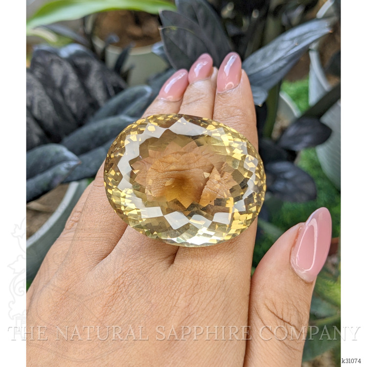 201.37 Ct. Yellow Citrine from Ceylon (Sri Lanka)