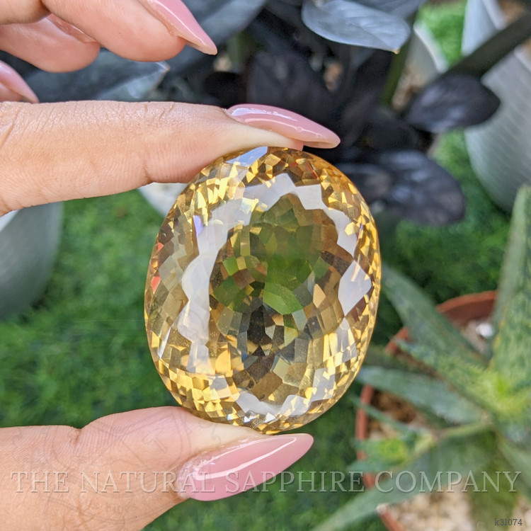 201.37 Ct. Yellow Citrine from Ceylon (Sri Lanka)