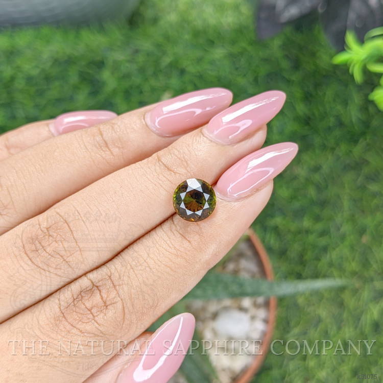 2.73 Ct. Greenish Brown Tourmaline from Ceylon (Sri Lanka)