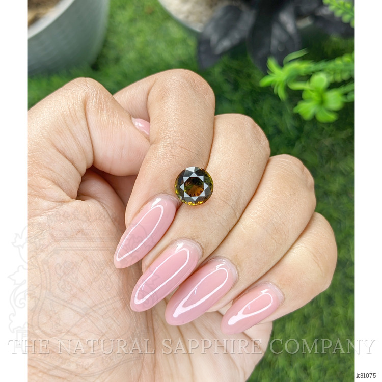 2.73 Ct. Greenish Brown Tourmaline from Ceylon (Sri Lanka)