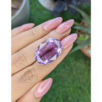 28.25 Ct. Purple Amethyst from Ceylon (Sri Lanka) Life Style