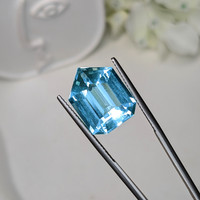 9.66 Ct. Blue Aquamarine from Brazil Life Style