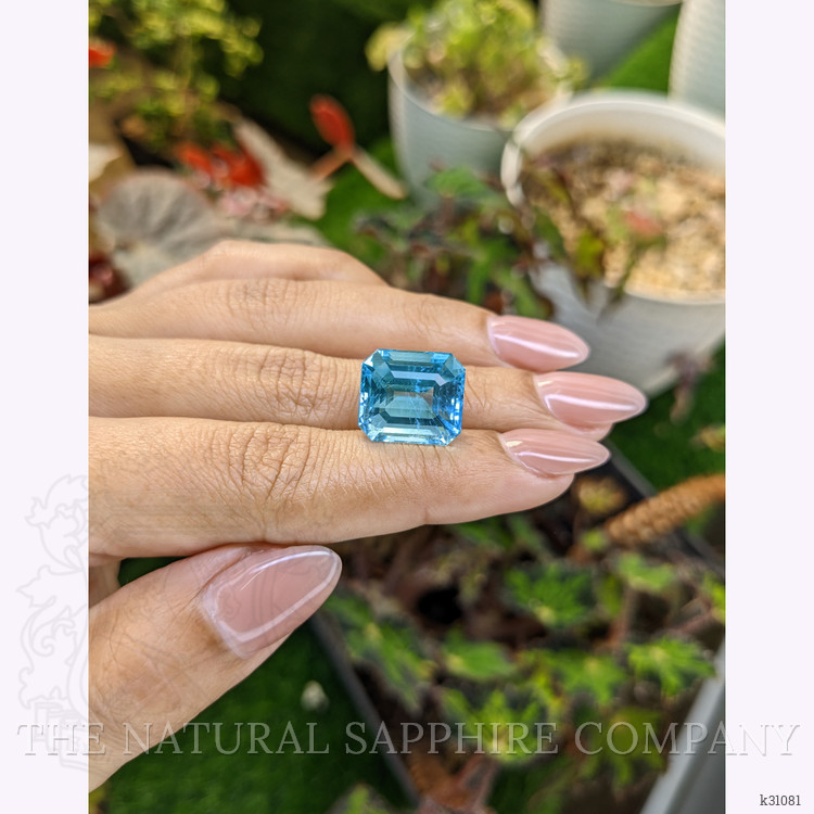 12.66 Ct. Blue Aquamarine from Brazil