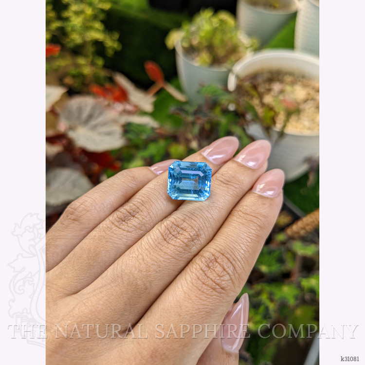 12.66 Ct. Blue Aquamarine from Brazil