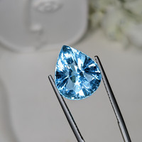 9.34 Ct. Blue Aquamarine from Brazil Life Style