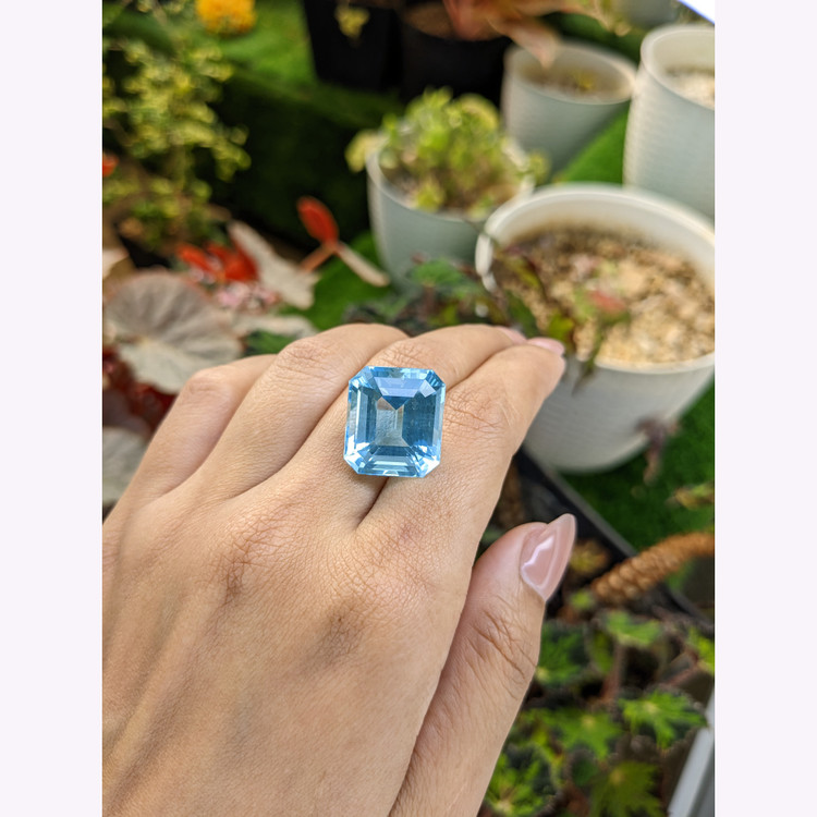 19.82 Ct. Blue Aquamarine from Brazil