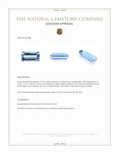 10.26 Ct. Blue Aquamarine from Brazil Appraisal