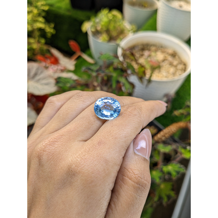 8.57 Ct. Blue Aquamarine from Brazil