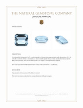 4.72 Ct. Blue Aquamarine from Brazil Appraisal