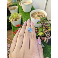 5.80 Ct. Blue Aquamarine from Brazil Life Style