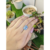 5.80 Ct. Blue Aquamarine from Brazil Life Style