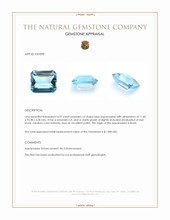 4.97 Ct. Blue Aquamarine from Brazil Appraisal