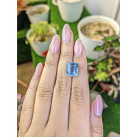 4.97 Ct. Blue Aquamarine from Brazil Life Style