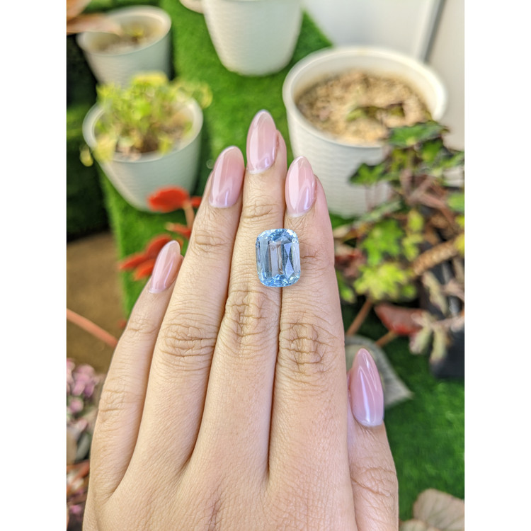 7.97 Ct. Blue Aquamarine from Brazil