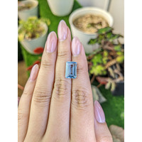 4.04 Ct. Blue Aquamarine from Brazil Life Style
