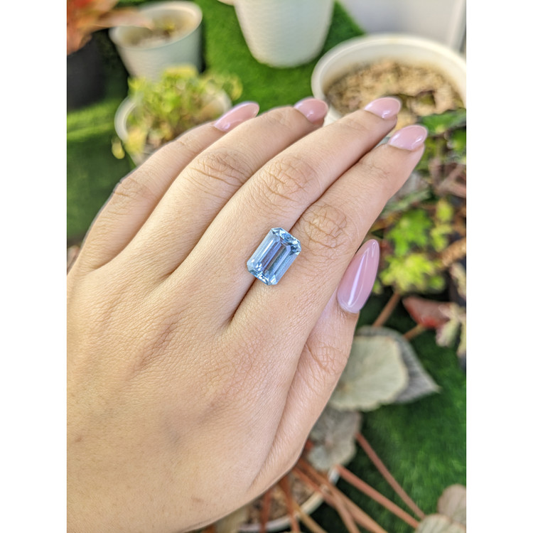 4.42 Ct. Blue Aquamarine from Brazil