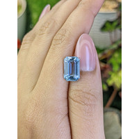 3.64 Ct. Blue Aquamarine from Brazil Life Style