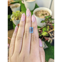 3.64 Ct. Blue Aquamarine from Brazil Life Style