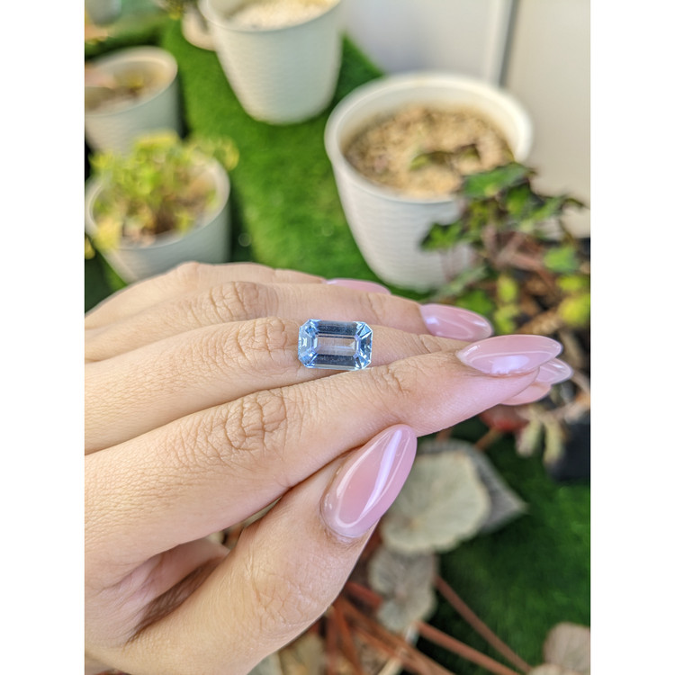 3.64 Ct. Blue Aquamarine from Brazil