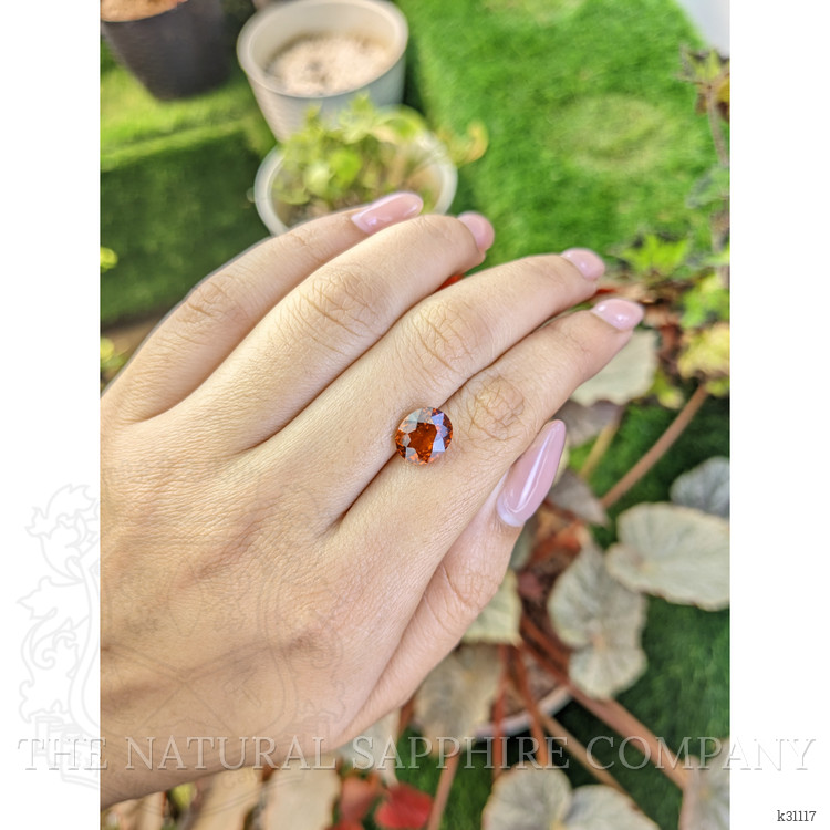 3.29 Ct. Reddish Orange Hessonite Garnet from Madagascar