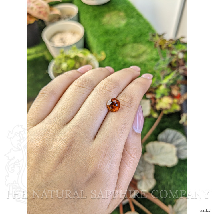 3.11 Ct. Reddish Orange Hessonite Garnet from Madagascar