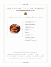 3.77 Ct. Reddish Orange Hessonite Garnet from Madagascar Scan Report