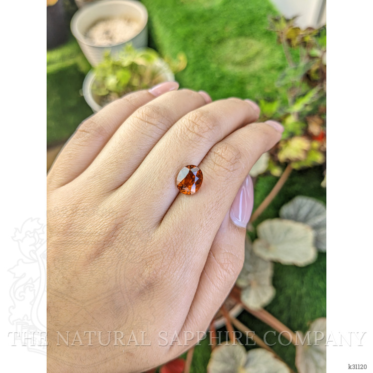 3.77 Ct. Reddish Orange Hessonite Garnet from Madagascar
