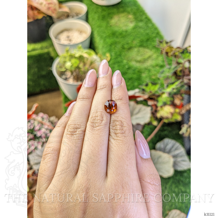 4.63 Ct. Reddish Orange Hessonite Garnet from Madagascar