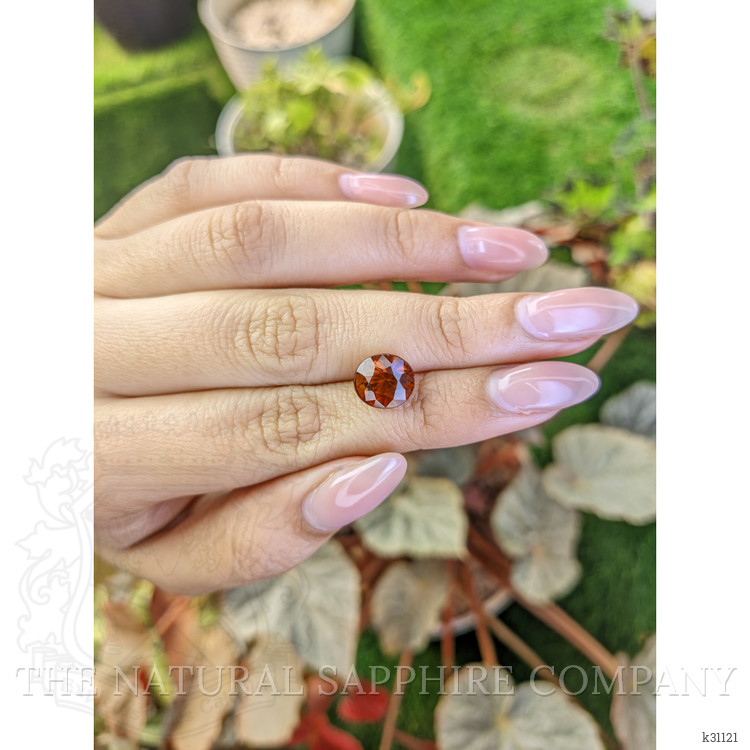 4.63 Ct. Reddish Orange Hessonite Garnet from Madagascar