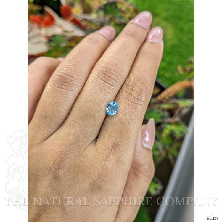 1.19 Ct. Blue Zircon from Ceylon (Sri Lanka)