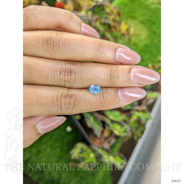 1.19 Ct. Blue Zircon from Ceylon (Sri Lanka)