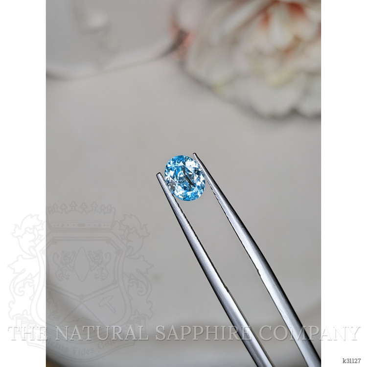 1.19 Ct. Blue Zircon from Ceylon (Sri Lanka)