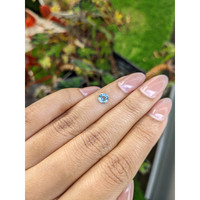 0.93 Ct. Greenish Blue Zircon from Ceylon (Sri Lanka) Life Style