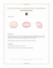9.34 Ct. Pink Cabochon Rose Quartz from Brazil Appraisal