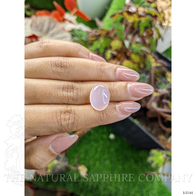 9.34 Ct. Pink Cabochon Rose Quartz from Brazil
