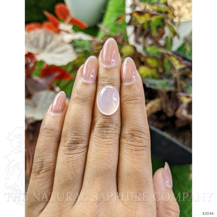 9.34 Ct. Pink Cabochon Rose Quartz from Brazil