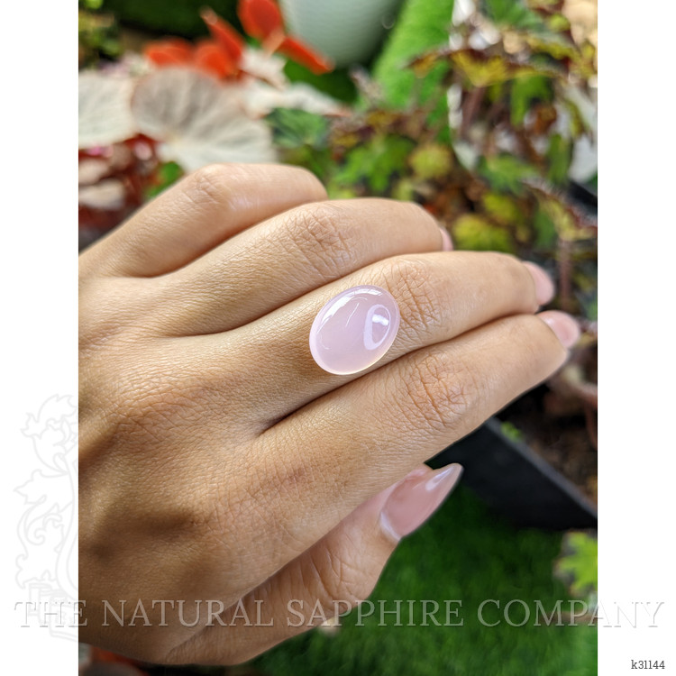 9.34 Ct. Pink Cabochon Rose Quartz from Brazil
