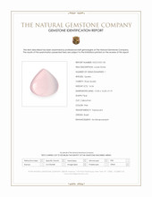 16.56 Ct. Pink Cabochon Rose Quartz from Brazil Scan Report