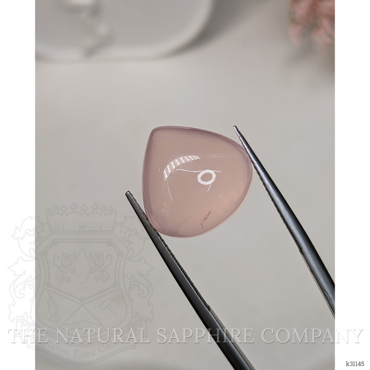 16.56 Ct. Pink Cabochon Rose Quartz from Brazil