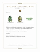 0.75 Ct. Alexandrite from Ceylon (Sri Lanka) Appraisal